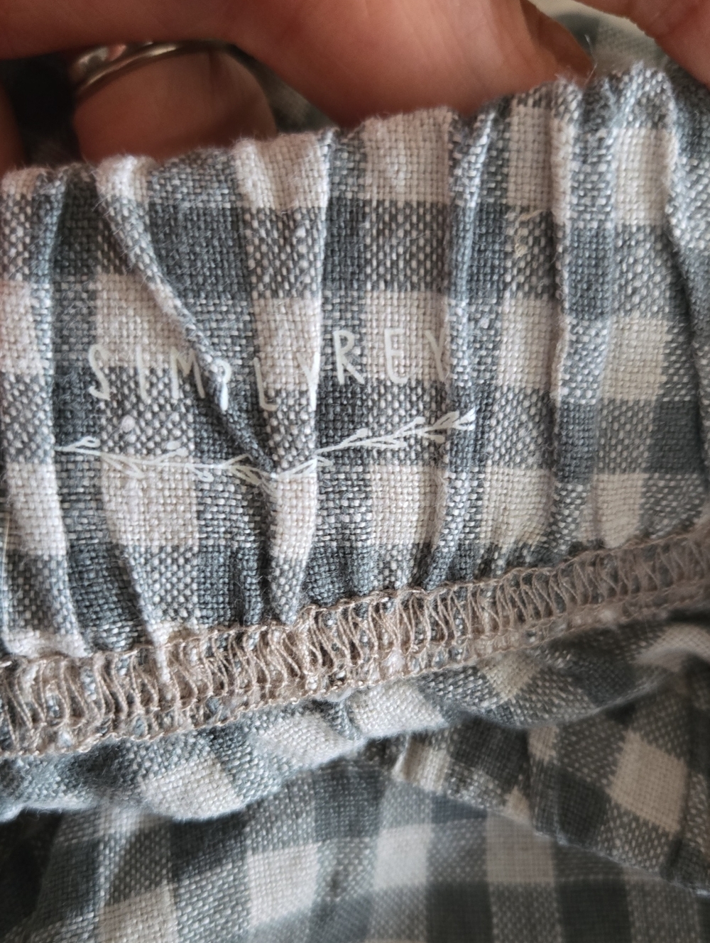 Simply Grey Wide Leg Linen Pants - Picture 4 of 4